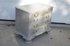 Century Greywashed French Country-Style Four-Drawer Dresser with Ornate Pull
