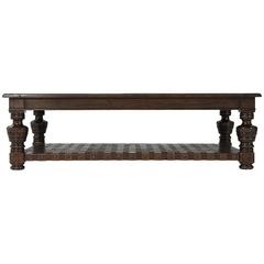 Theodore Alexander Italian Leather Coffee Table