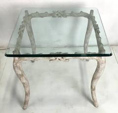 Wonderful Concrete Faux Bois Garden Table