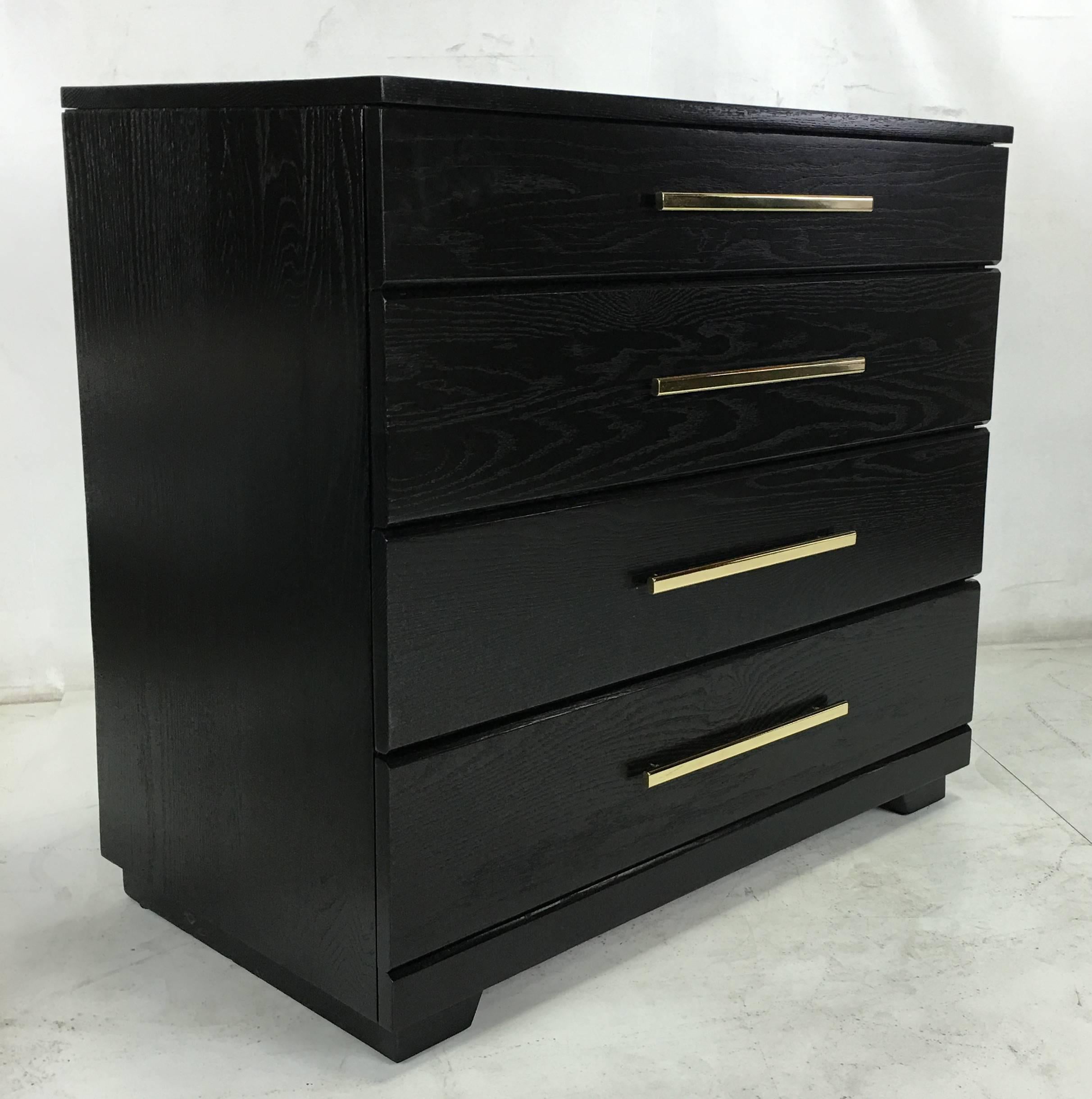 Mid-Century Modern Pair of Oak Chests by Raymond Loewy for Mengel