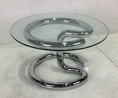 Chrome Anaconda Side Table by Paul Tuttle