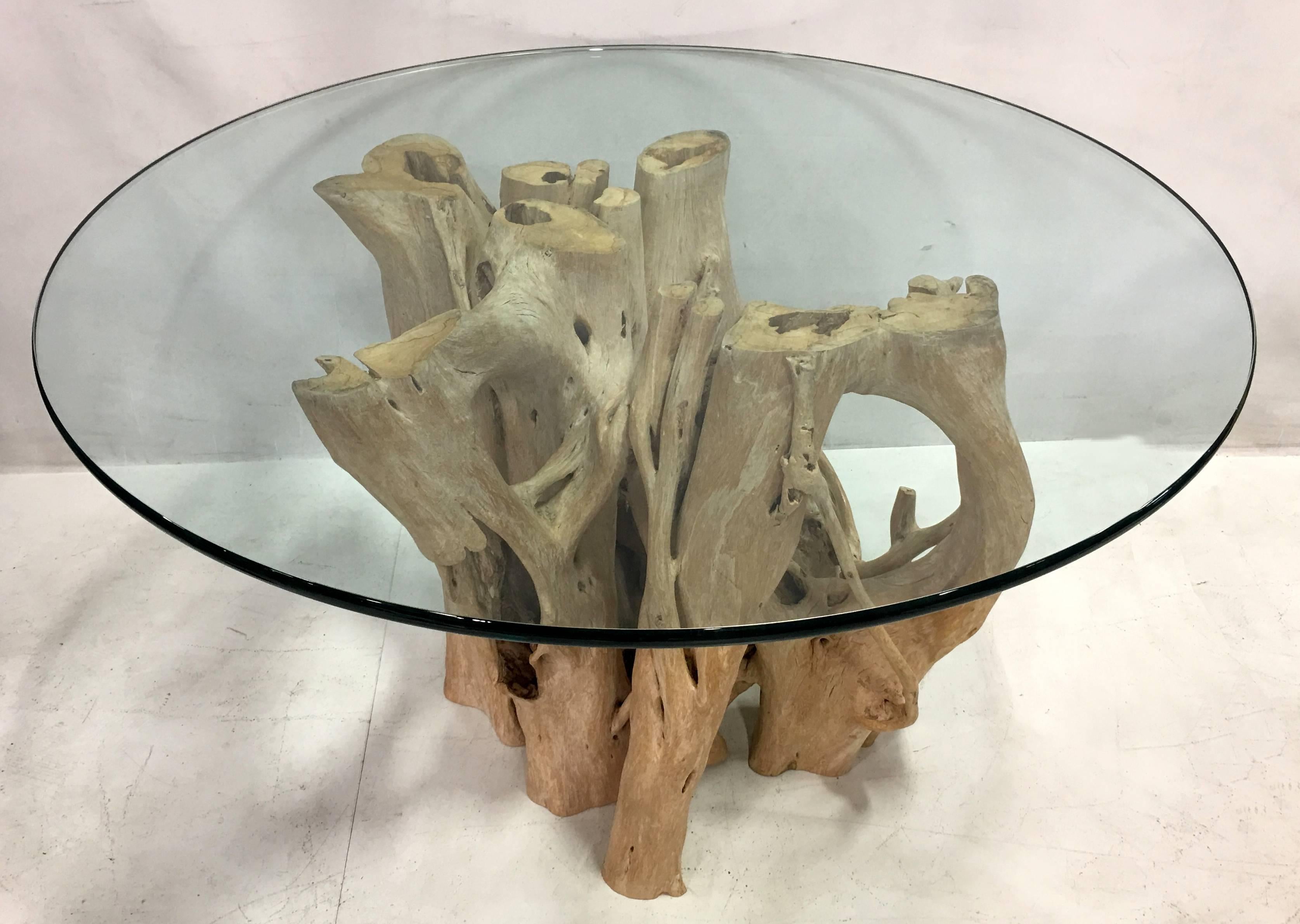 tree trunk dining tables