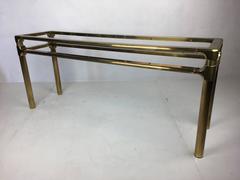 Chic Brass Console by Mastercraft