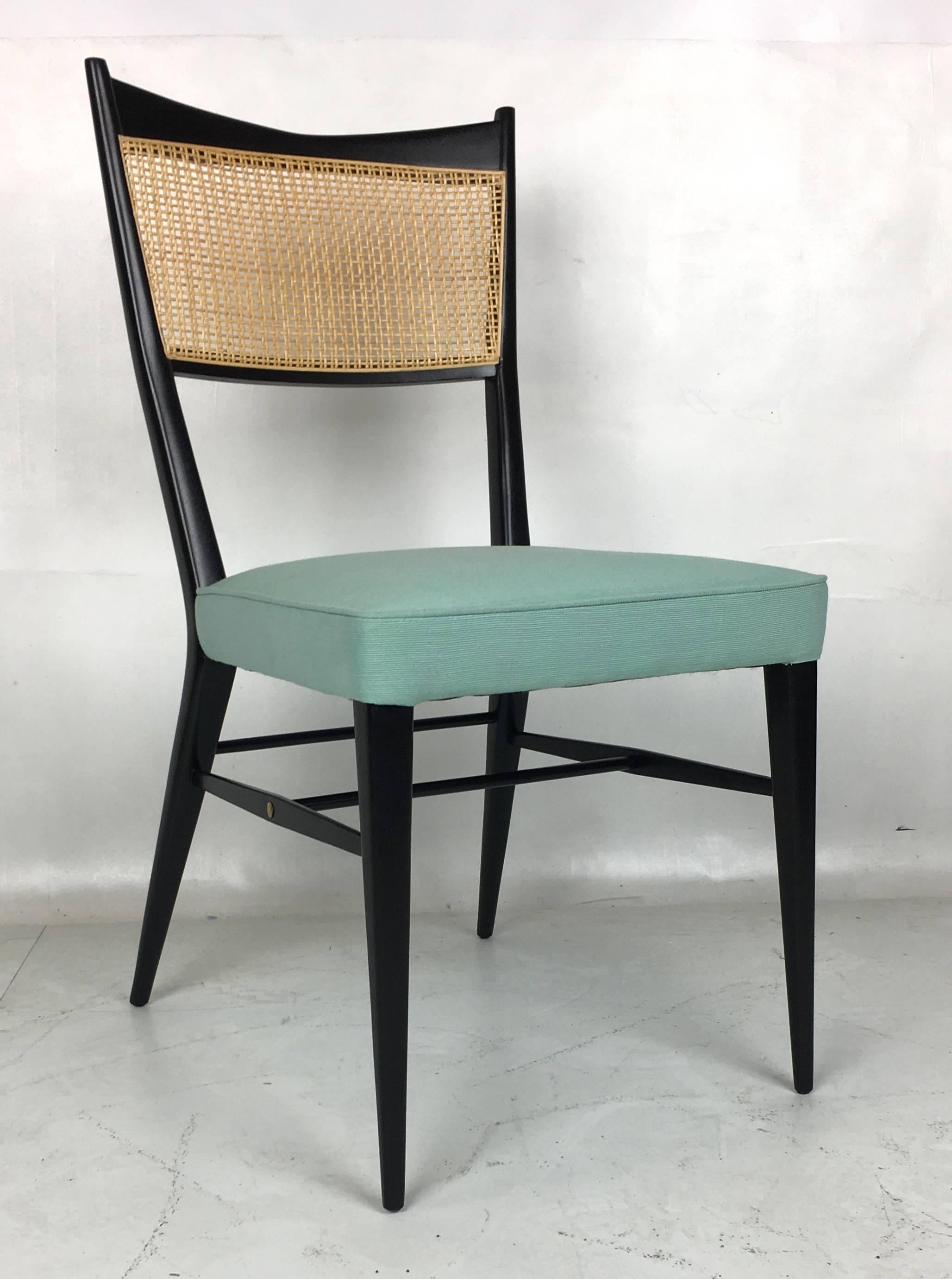 Mid-Century Modern Fine Set of Six Directional Dining Chairs by Paul McCobb