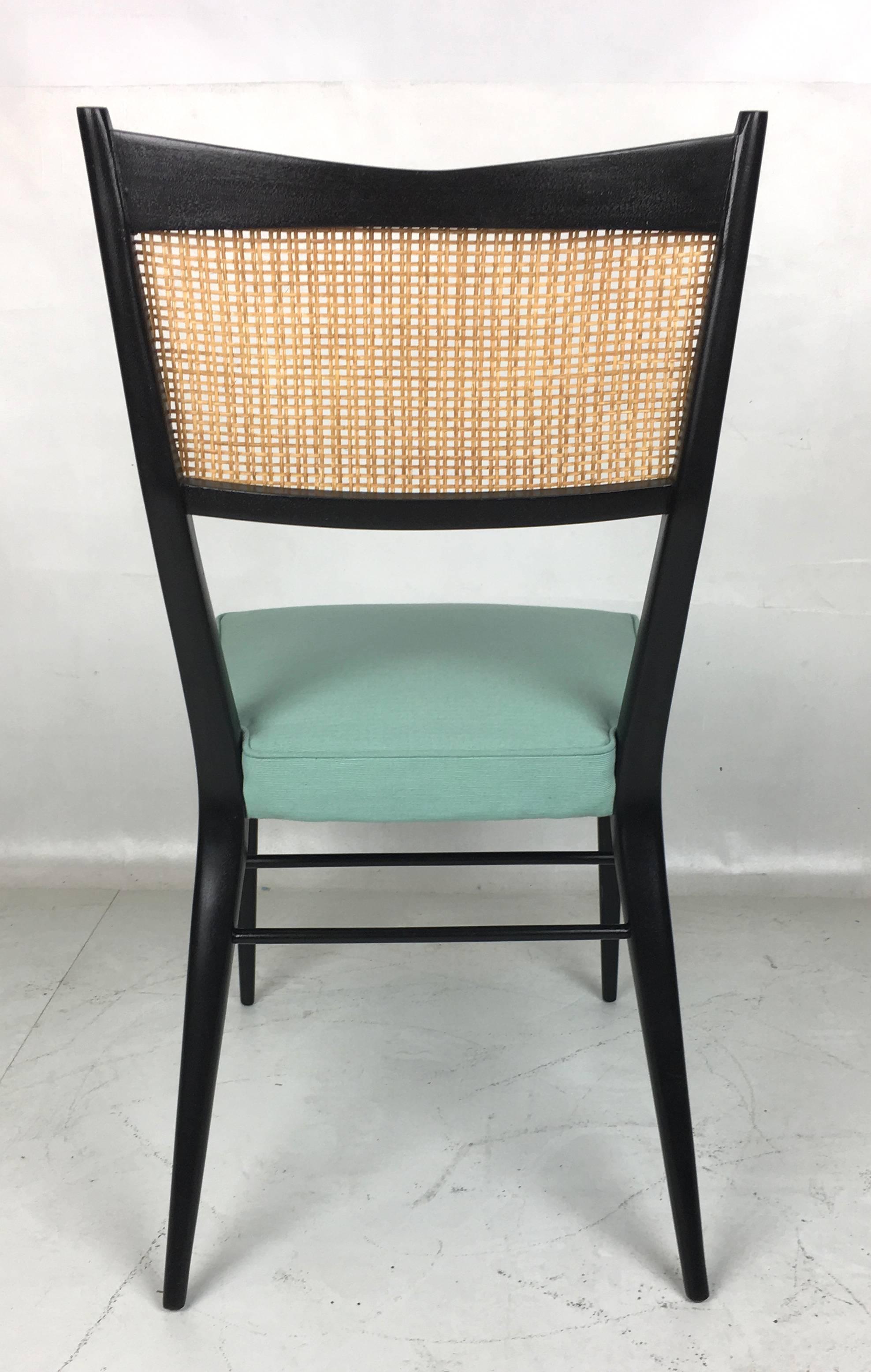 Mid-20th Century Fine Set of Six Directional Dining Chairs by Paul McCobb