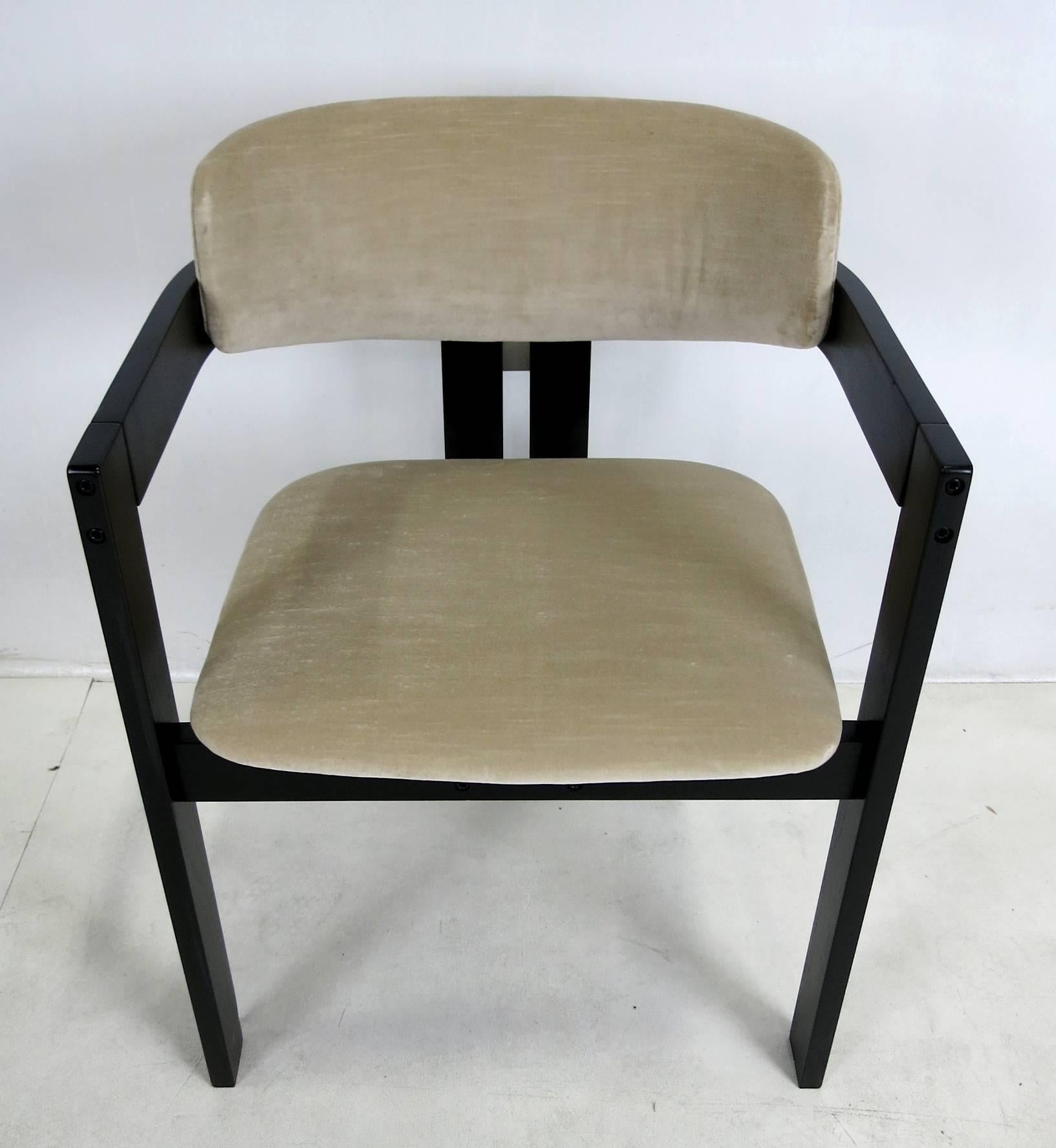 Lacquered Six Italian Modern Dining Chairs