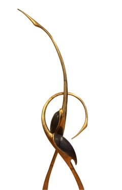 Life-Size "Entwined Cranes" Bronze Sculpture by Boris Lovet-Lorski