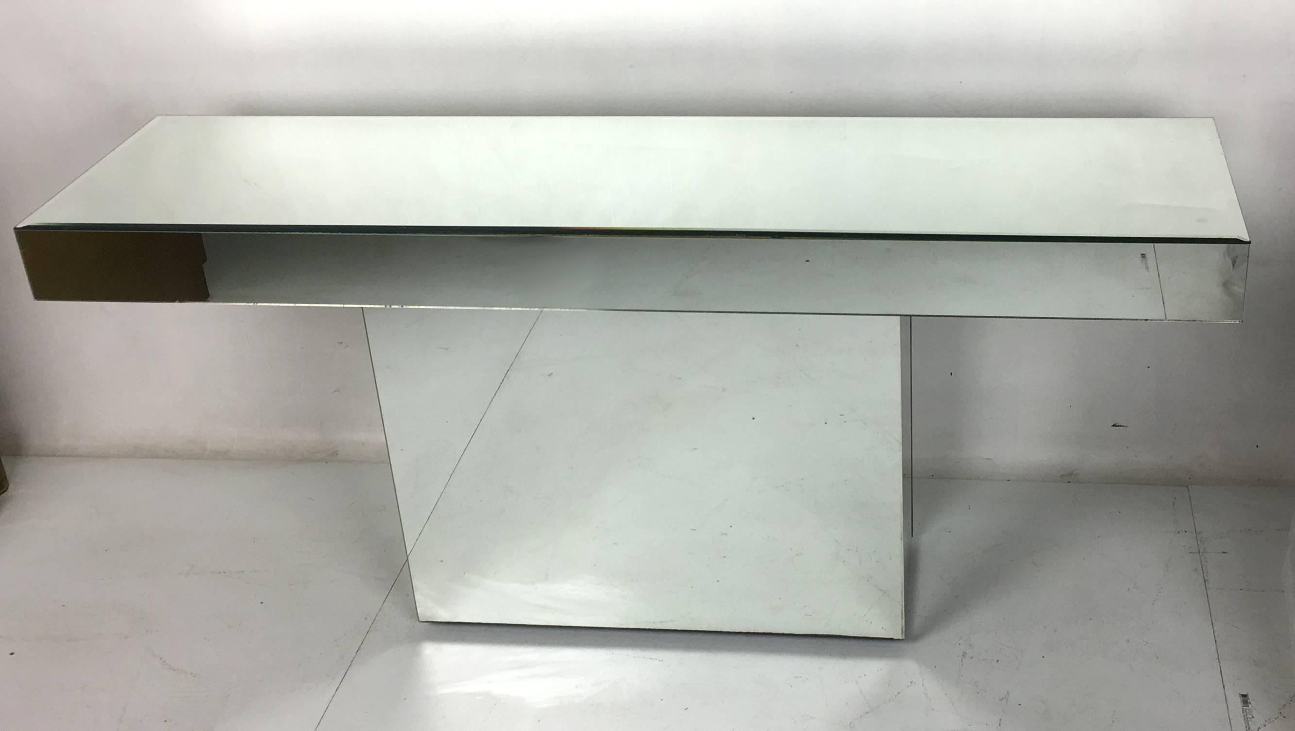 American Chic Mirror Clad Console