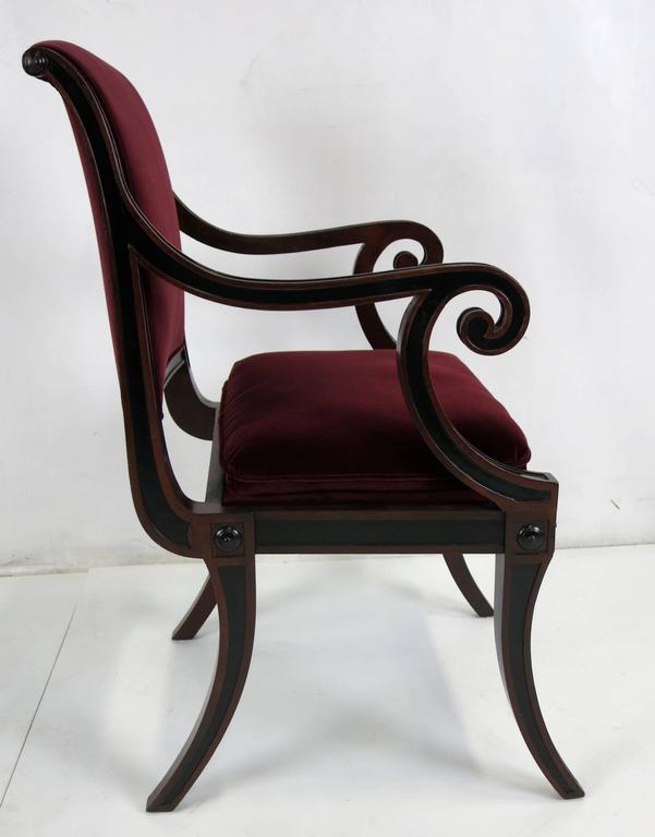 Set of Four Regency style Dining Chairs by Baker Furniture For Sale at