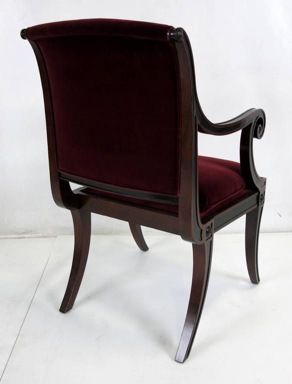 Set of Four Regency style Dining Chairs by Baker Furniture For Sale at