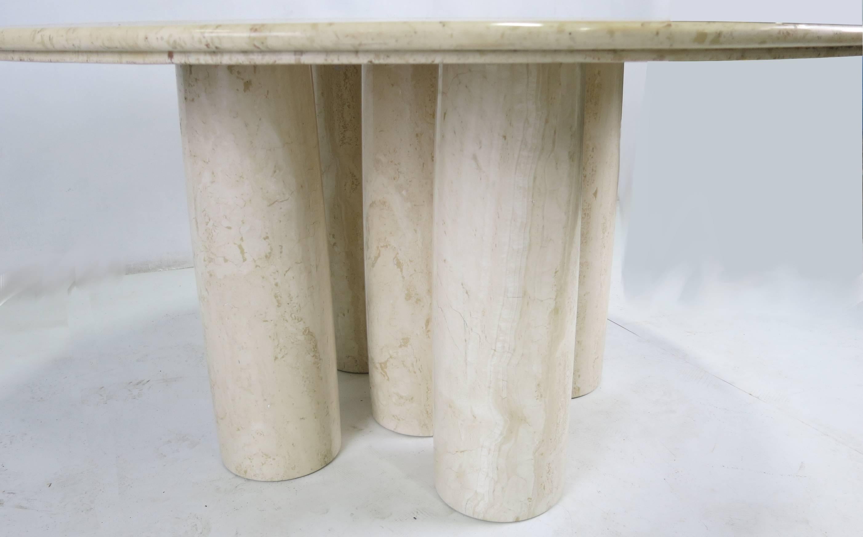 Modern Rare Solid Marble II Colonnato Table by Mario Bellini for Cassina