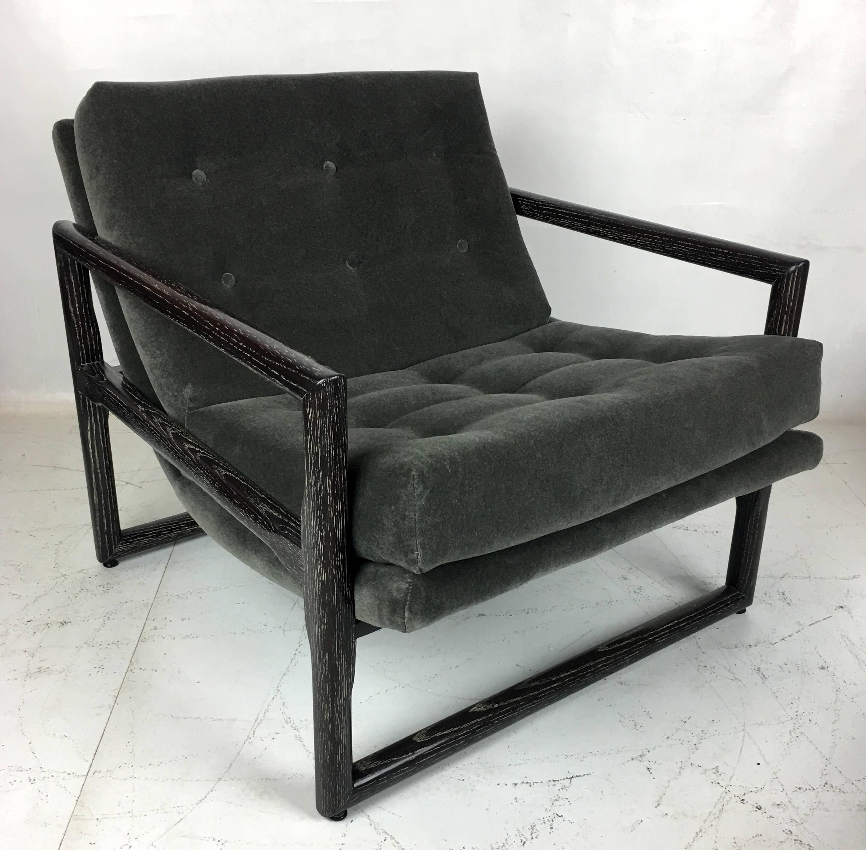Mid-20th Century Scoop Chair and Ottoman