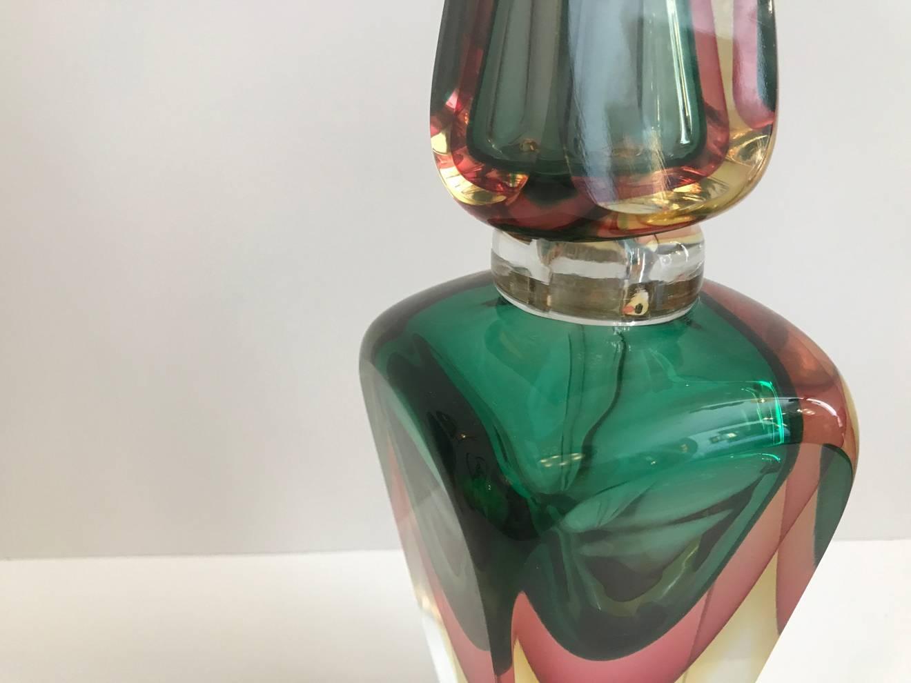Contemporary Group of  Three Murano Glass Perfume Bottles