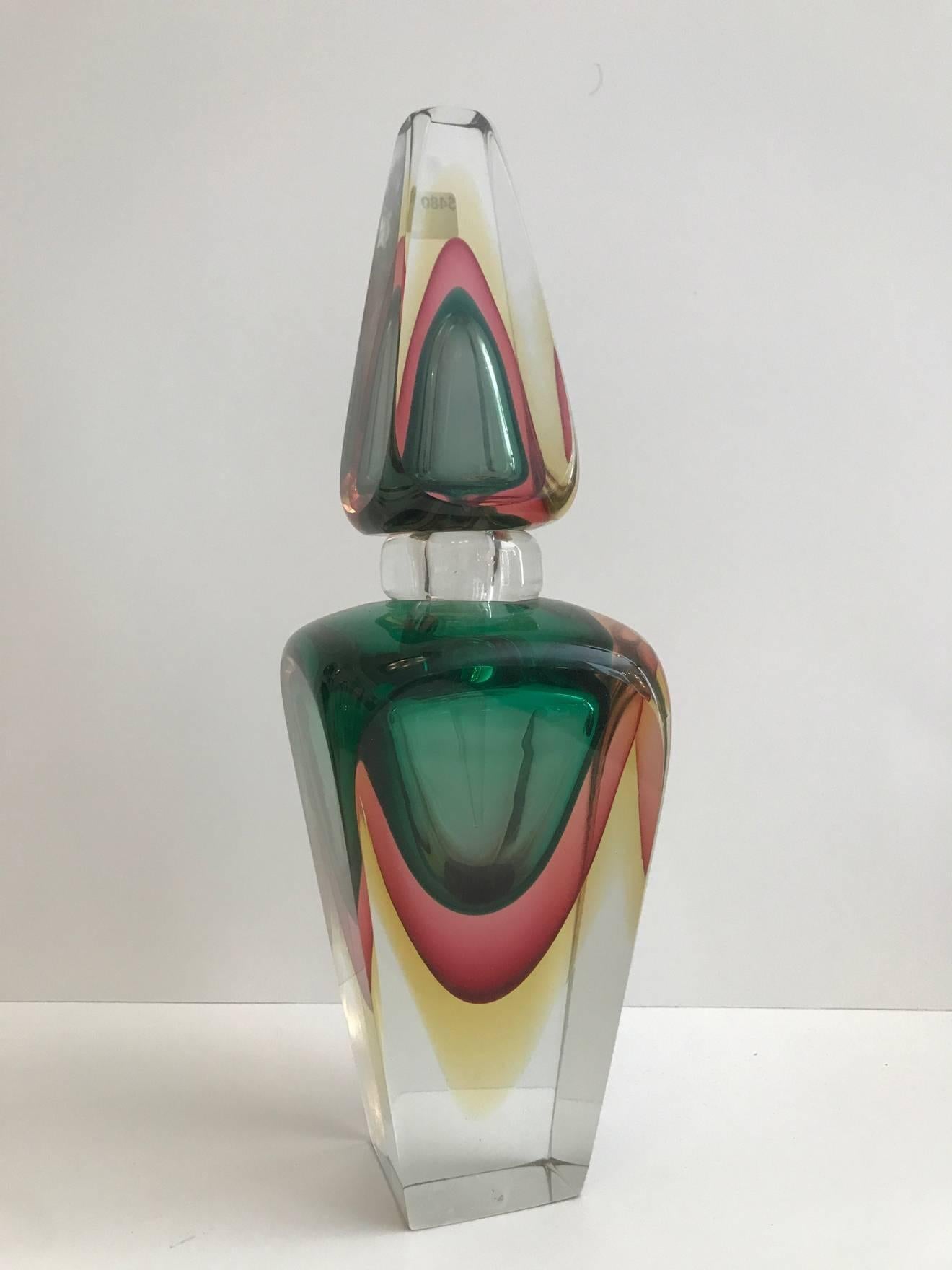 Italian Group of  Three Murano Glass Perfume Bottles