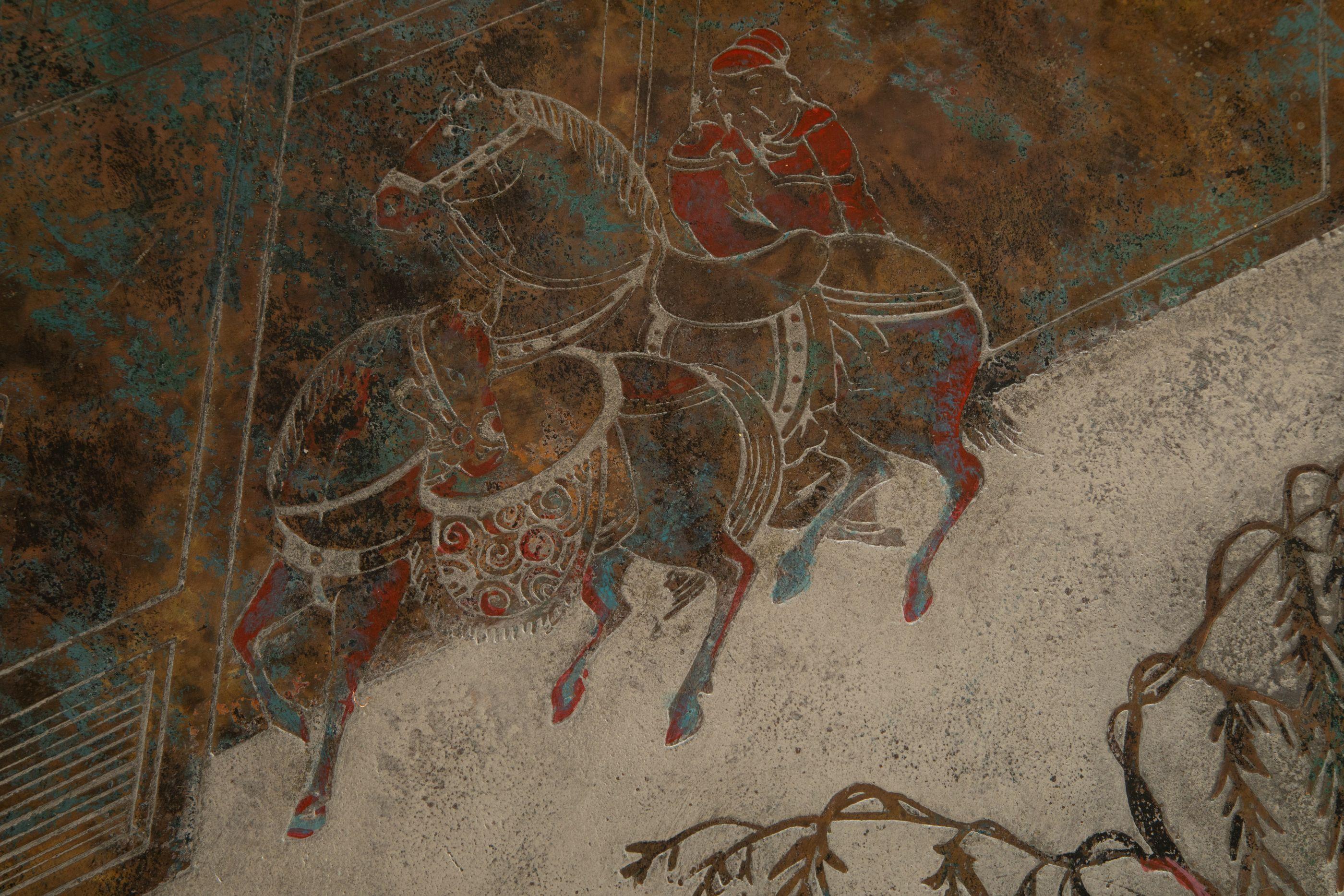Philip and Kelvin Laverne Chinoiserie Center Table, New York, circa 1960's For Sale 5