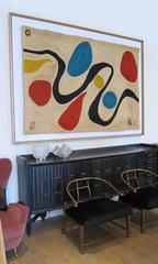 Large "Turquoise" Tapestry in the Style of Alexander Calder