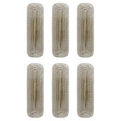 3 Pairs of Murano Glass Textured Wall Sconces