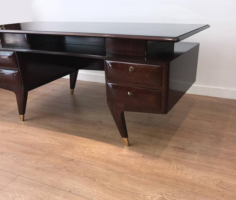 Exceptional 1950s, Italian Executive Desk For Sale at 1stdibs