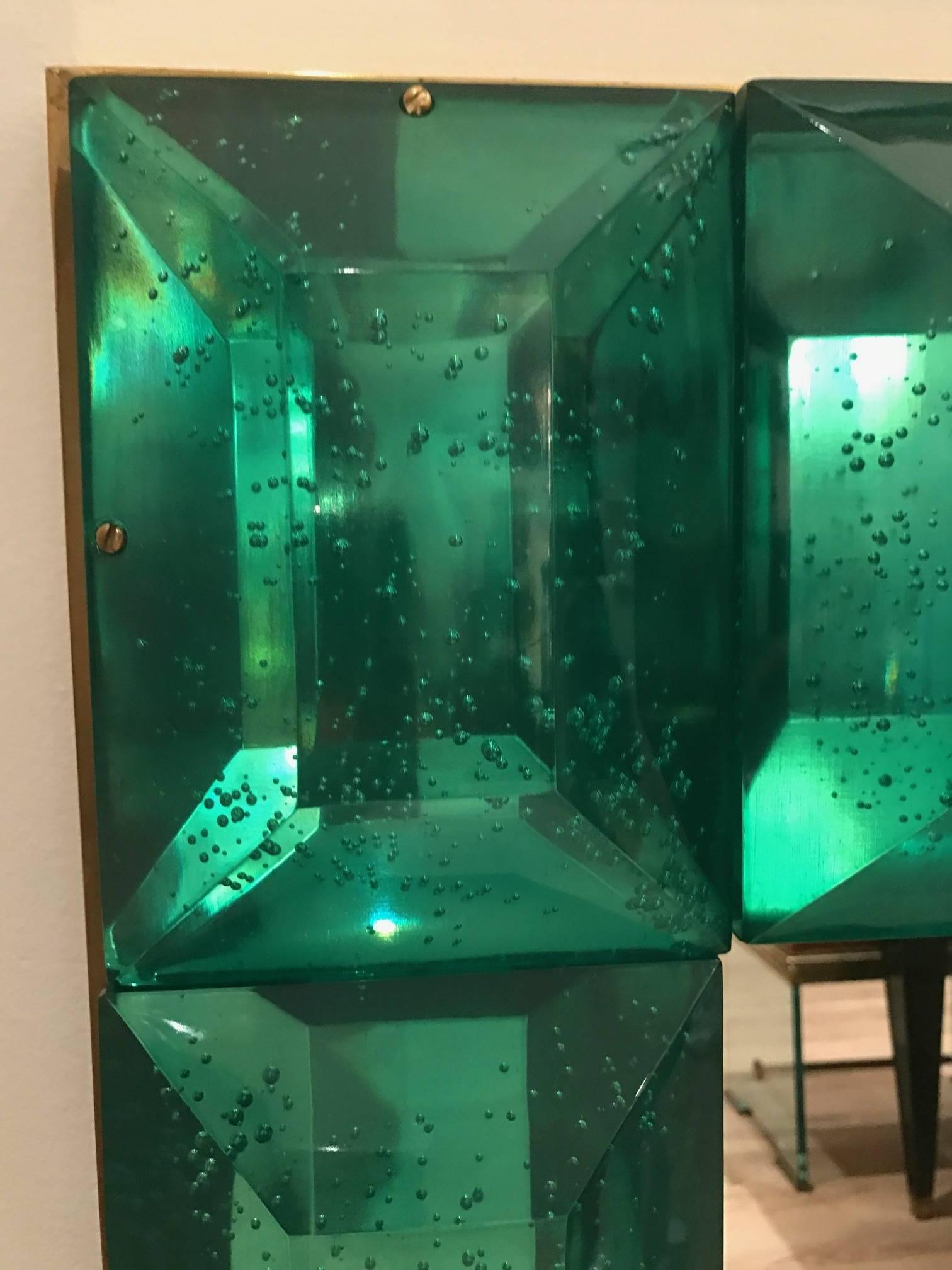 green glass photo frame