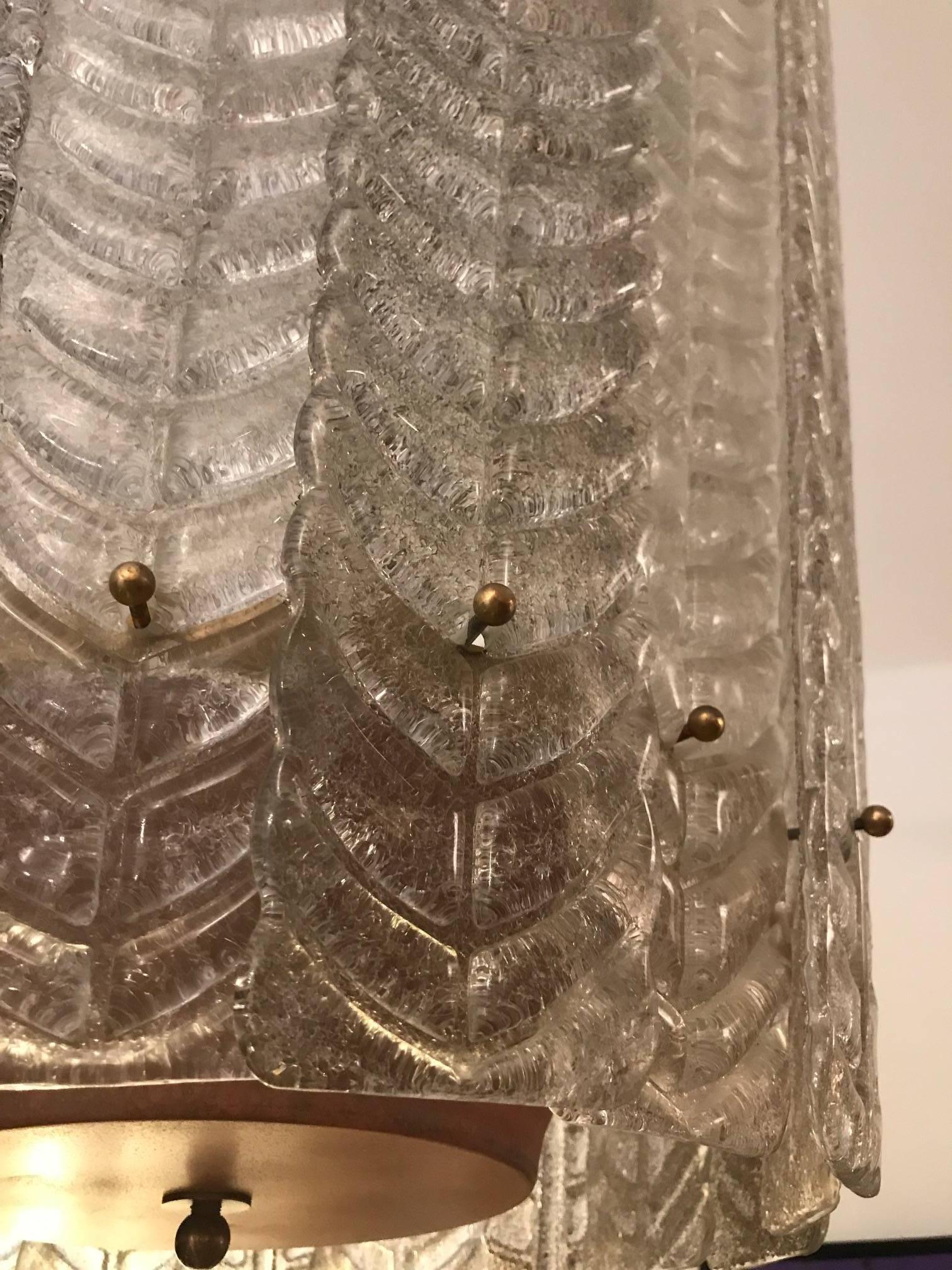 Large Murano Glass Lantern or Chandelier In Excellent Condition In Miami, FL