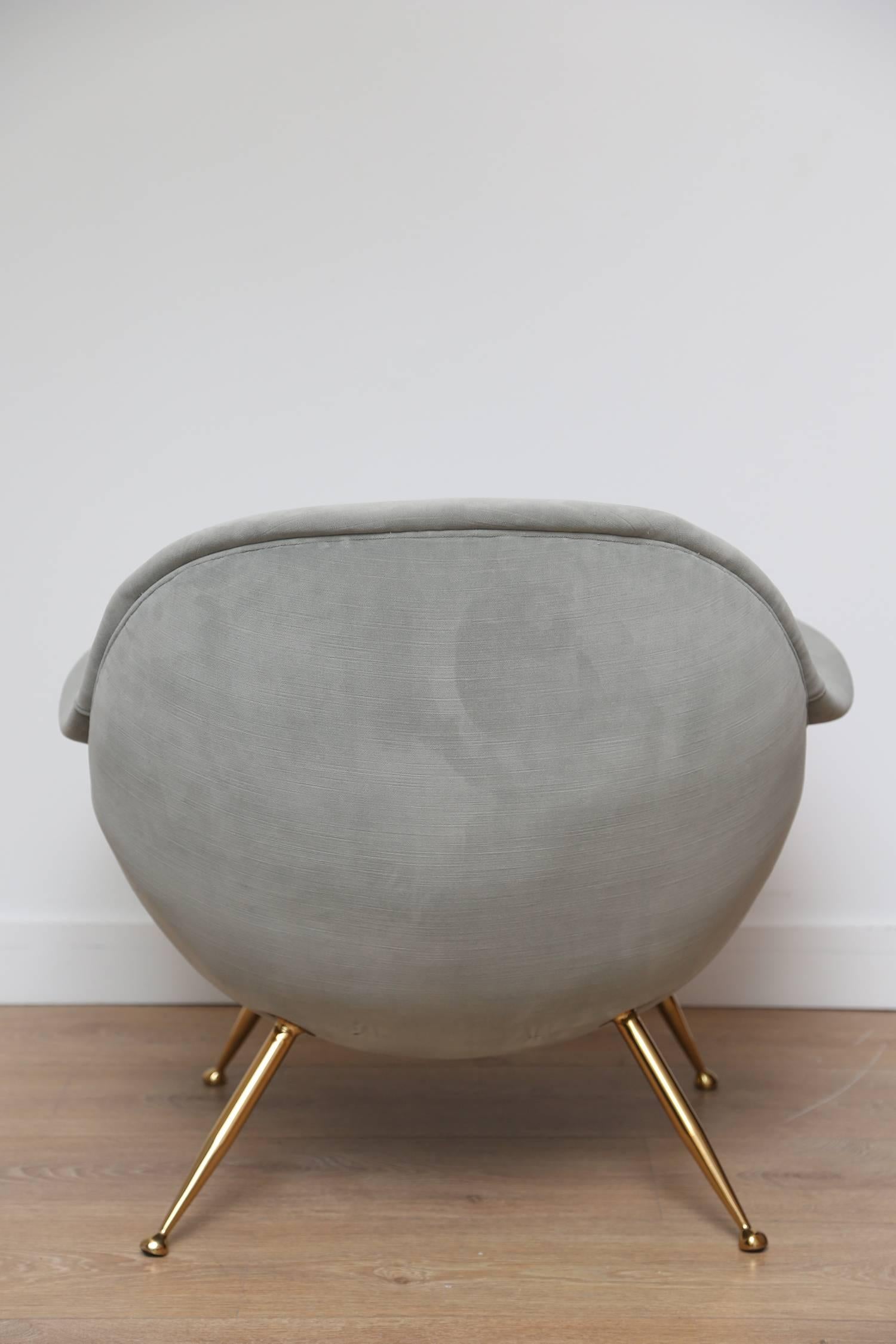 Mid-20th Century  Mid-Century Italian Barrel Back Lounge Chairs
