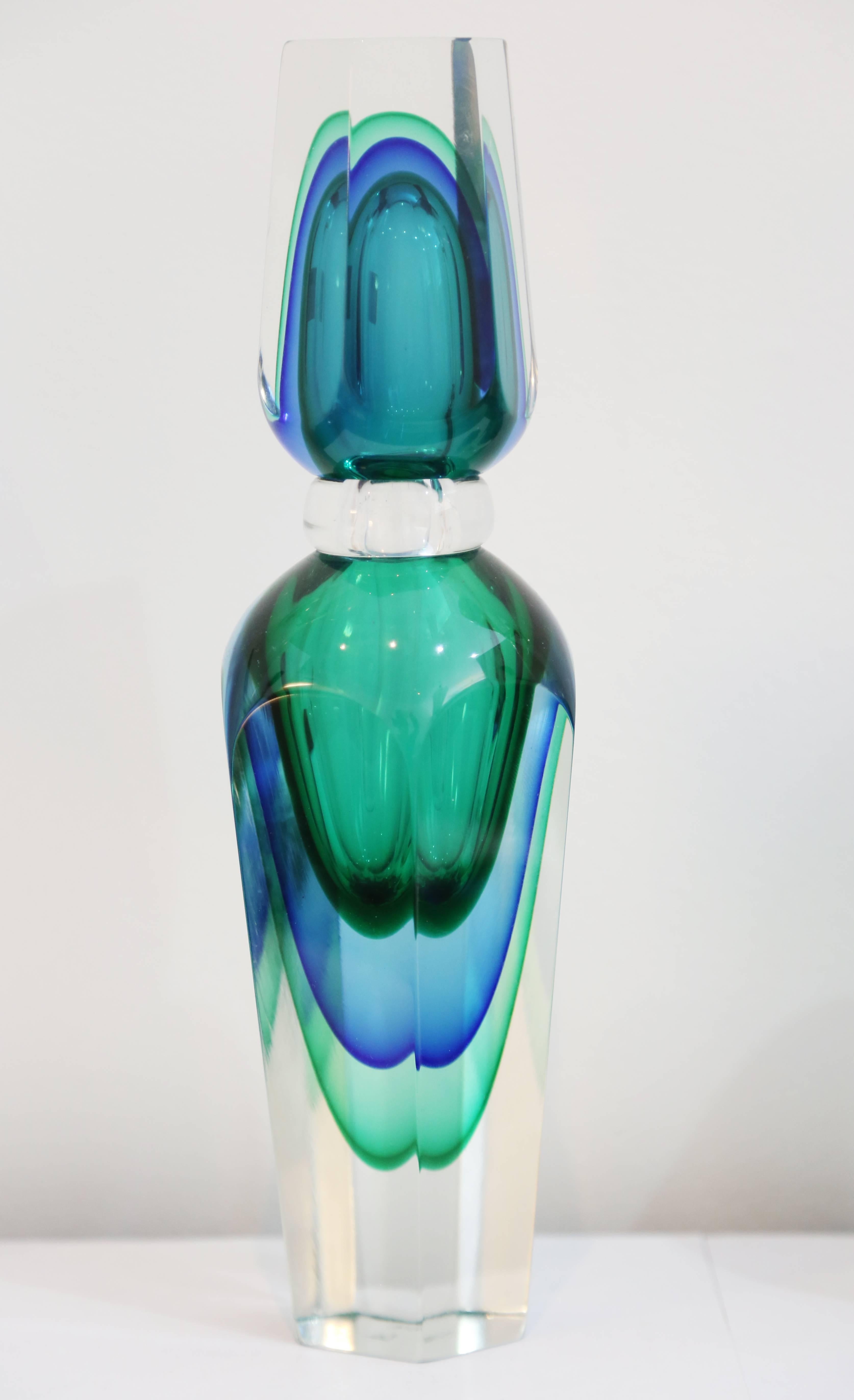 Contemporary Group of Three Murano Glass Perfume Bottles
