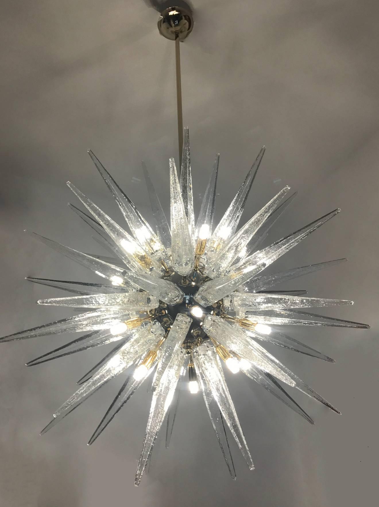  Sputnik Chandelier with Handblown Murano Glass 1