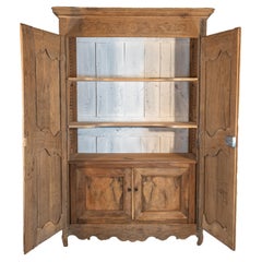 19th Century French Louis XV Style Redesigned Bleached Armoire or Buffet 
