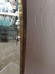 Mid-Century Modern Italian Brass "Arch" Gothic Mirror