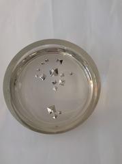 Mid-Century Scandinavian Modern Ittala Tapio Wirkkala Pyramid Thick Glass Bowl