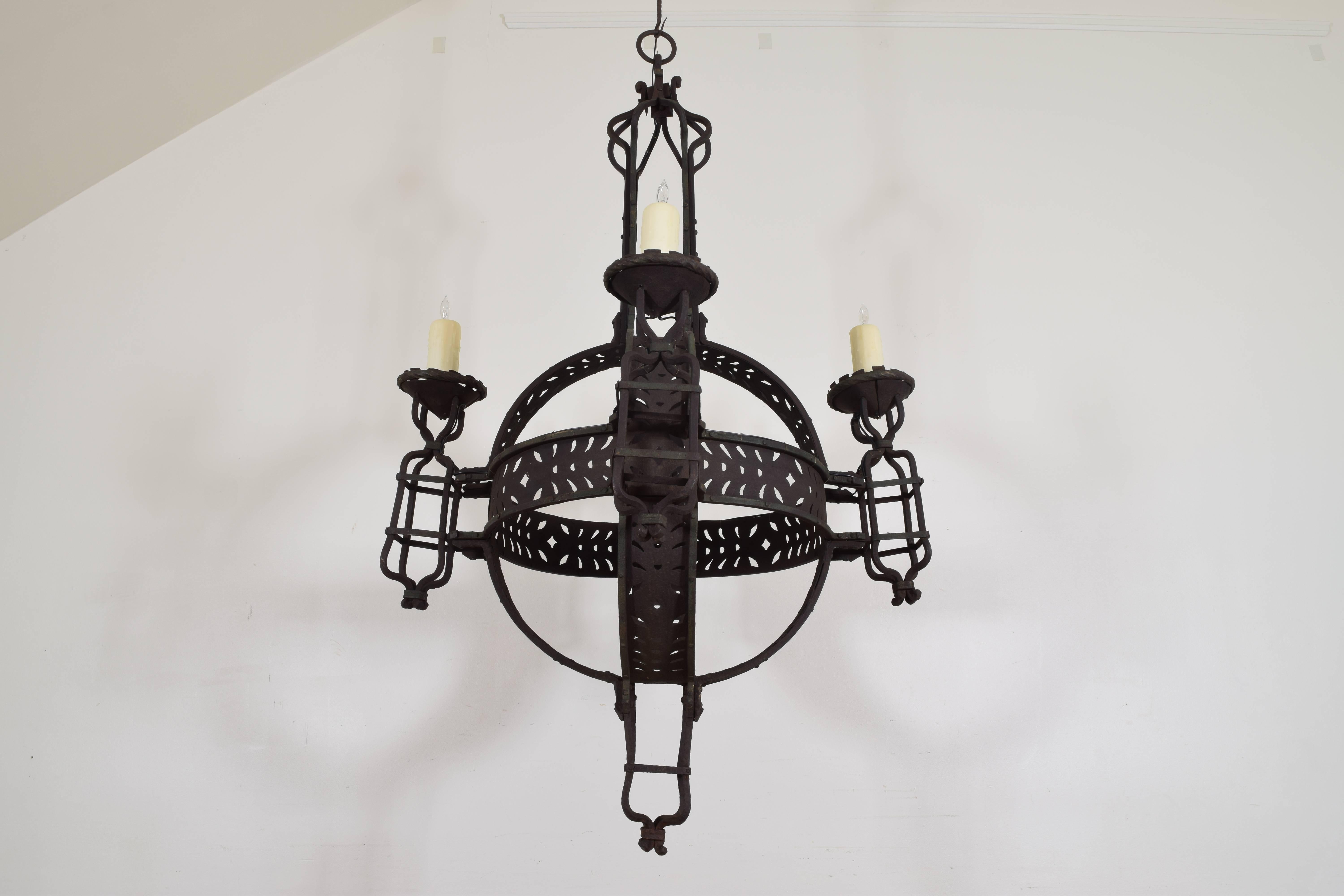 extra large orb chandelier