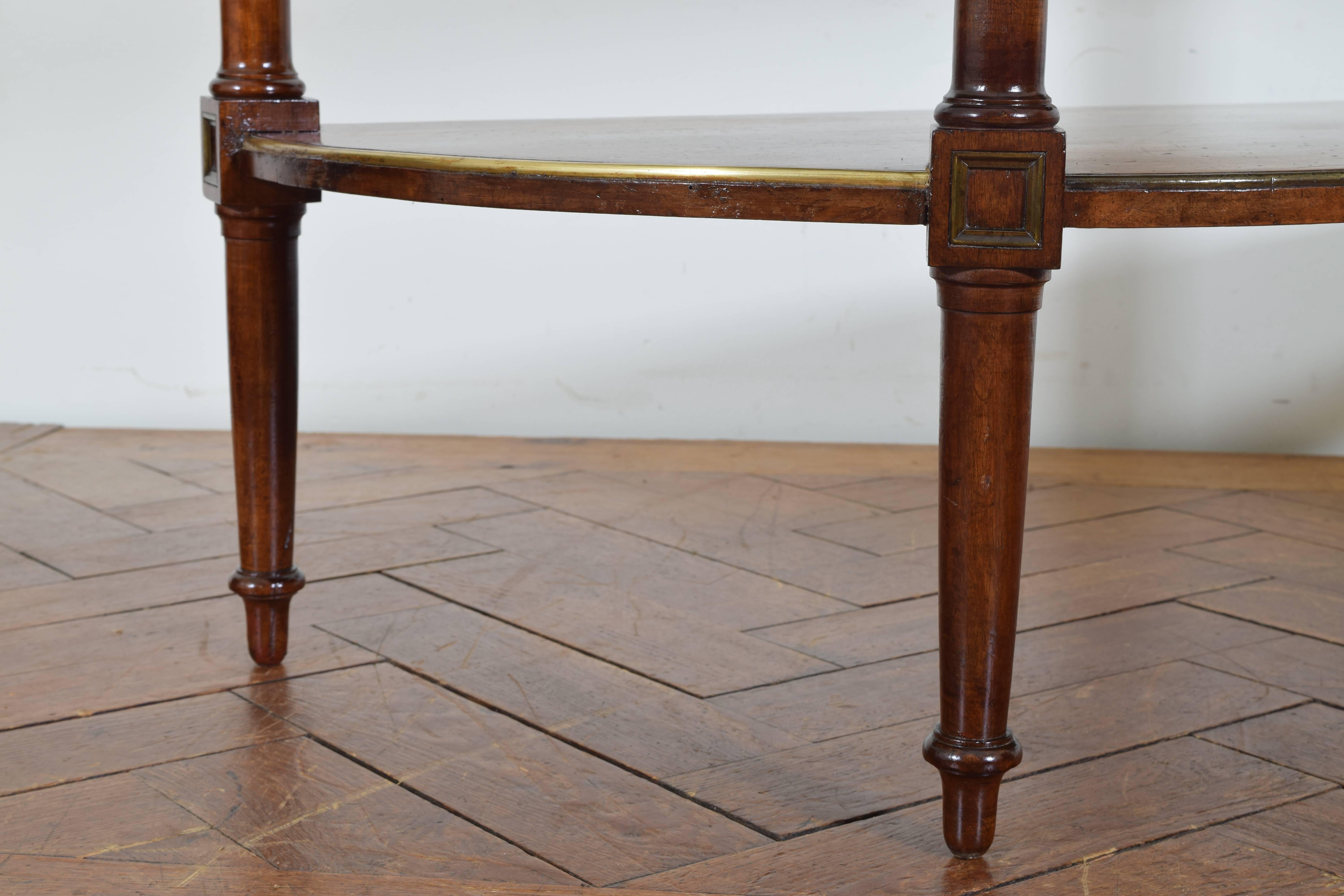 French Directoire Cherrywood, Marble-Top Console Table, Early 19th Century 4