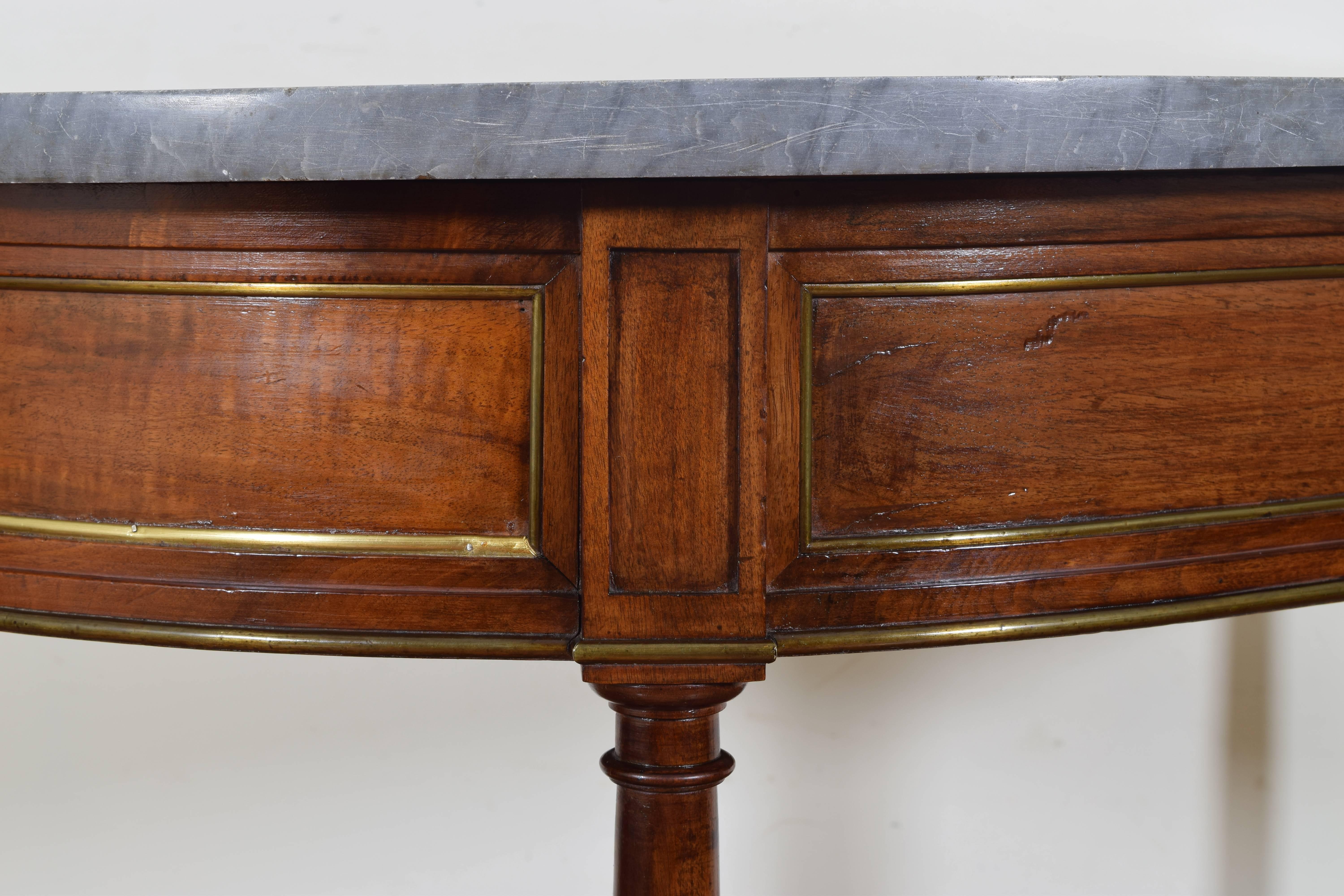 French Directoire Cherrywood, Marble-Top Console Table, Early 19th Century 2