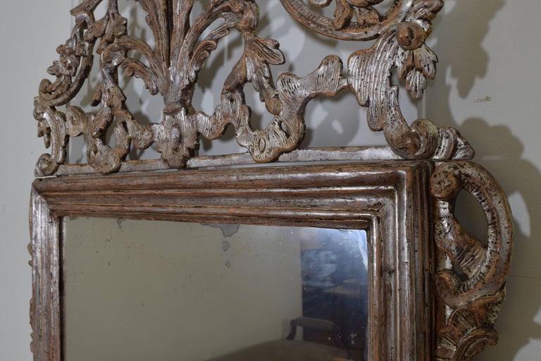 Italian, Piemontese, Silver Gilt Rococo Mirror, 18th Century For Sale at 1stdibs