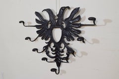 Spanish Double-Headed Eagle Insignia Iron Hat Rack