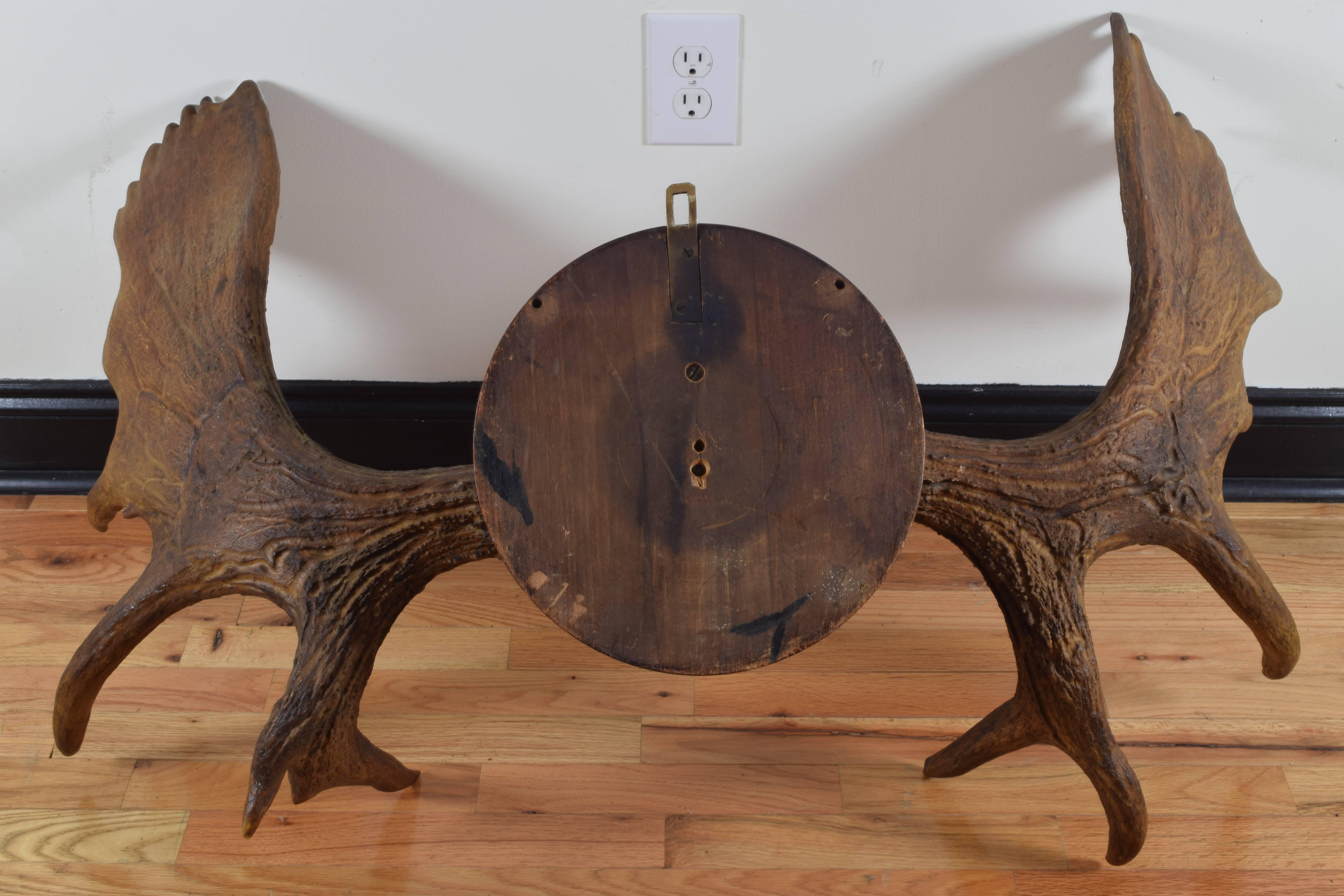 Mounted Pair of Moose Paddles, Early 20th Century 1