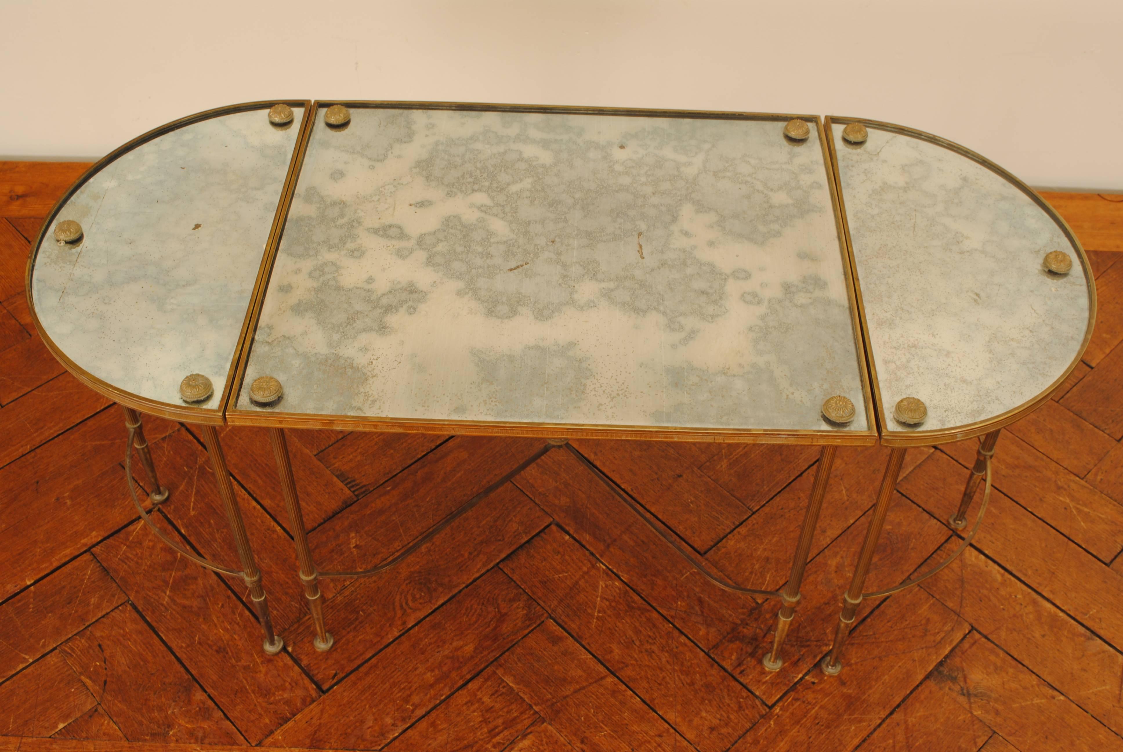 mirrored side tables