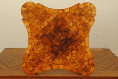German Marquetry Veneered Louis XV Style Games Table, Rosewood Base