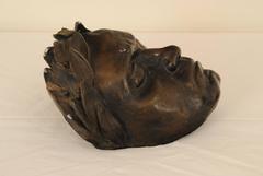 Painted Plaster Death Mask of Beethoven, 19th-20th Century