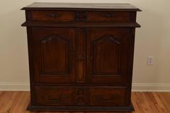 Unusual French Louis XIV Period Walnut Buffet Cabinet