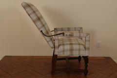 Dark Walnut and Upholstered Louis XIII Reclining Fauteuil, Early 18th Century