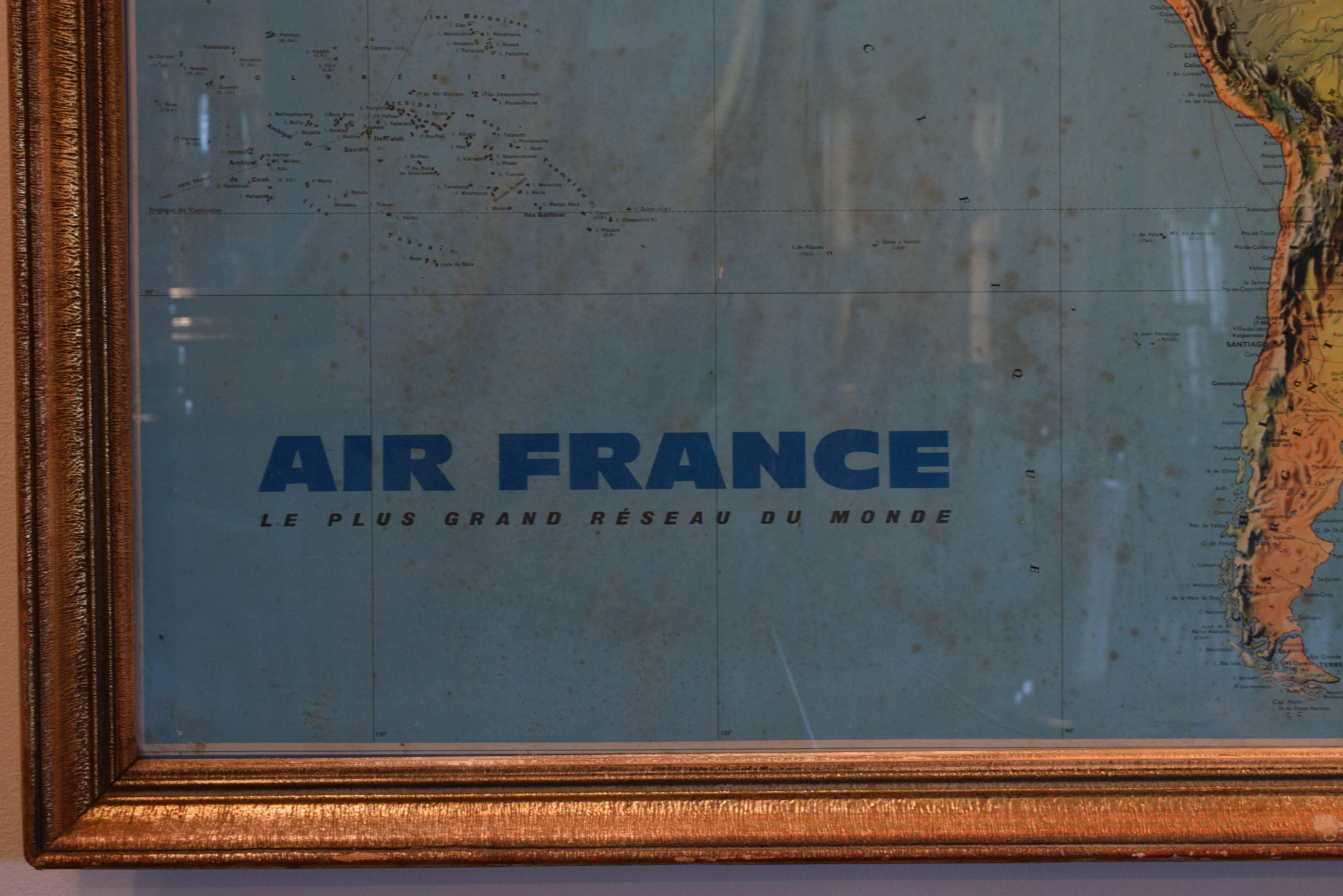 air france destination map