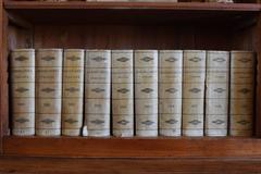 Set of 135 circa 1900-1939 Italian Leather Bound Legal Books