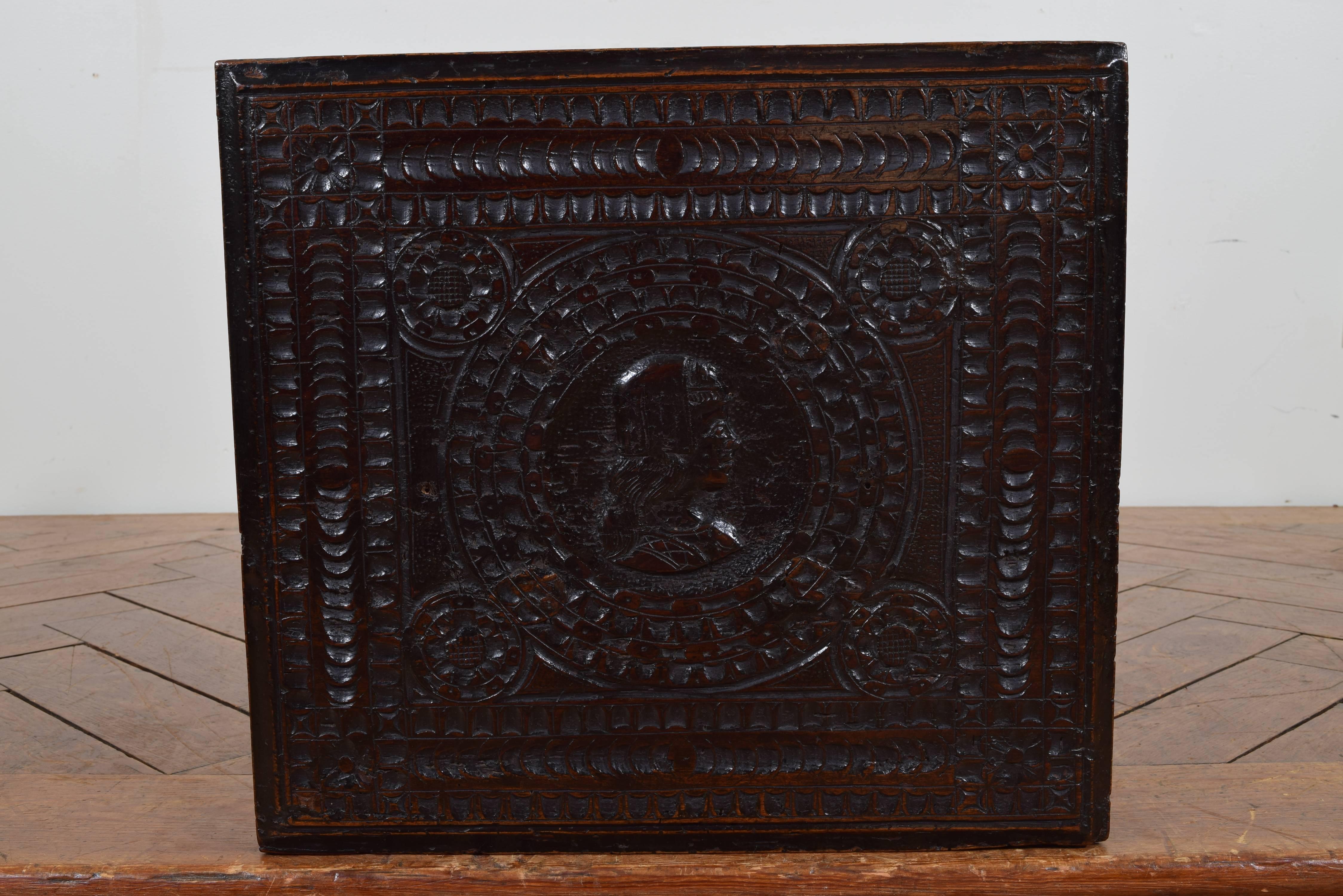 Renaissance Revival Italian Renaissance Style Carved and Ebonized Side Table, Late 19th Century