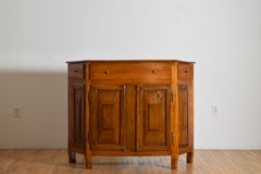 Italian, Veneto, Cherrywood 3-Drawer, 4-Door Scantonata Credenza, early 19thc.