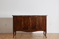 Italian, Venezia, Rococo Period Rosewood Veneered 2-Door Credenza, Mid 18thc.