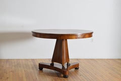 Italian, Lucchese, Walnut Veneered, Ebonized & Giltwood Center Table, ca. 1800