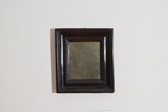 Small Italian Baroque Period Ebonized & Guilloche Carved Mirror, ca. 1650