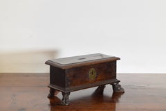 Italian, Tuscany, Baroque Period Walnut Alms Box, early 17th century