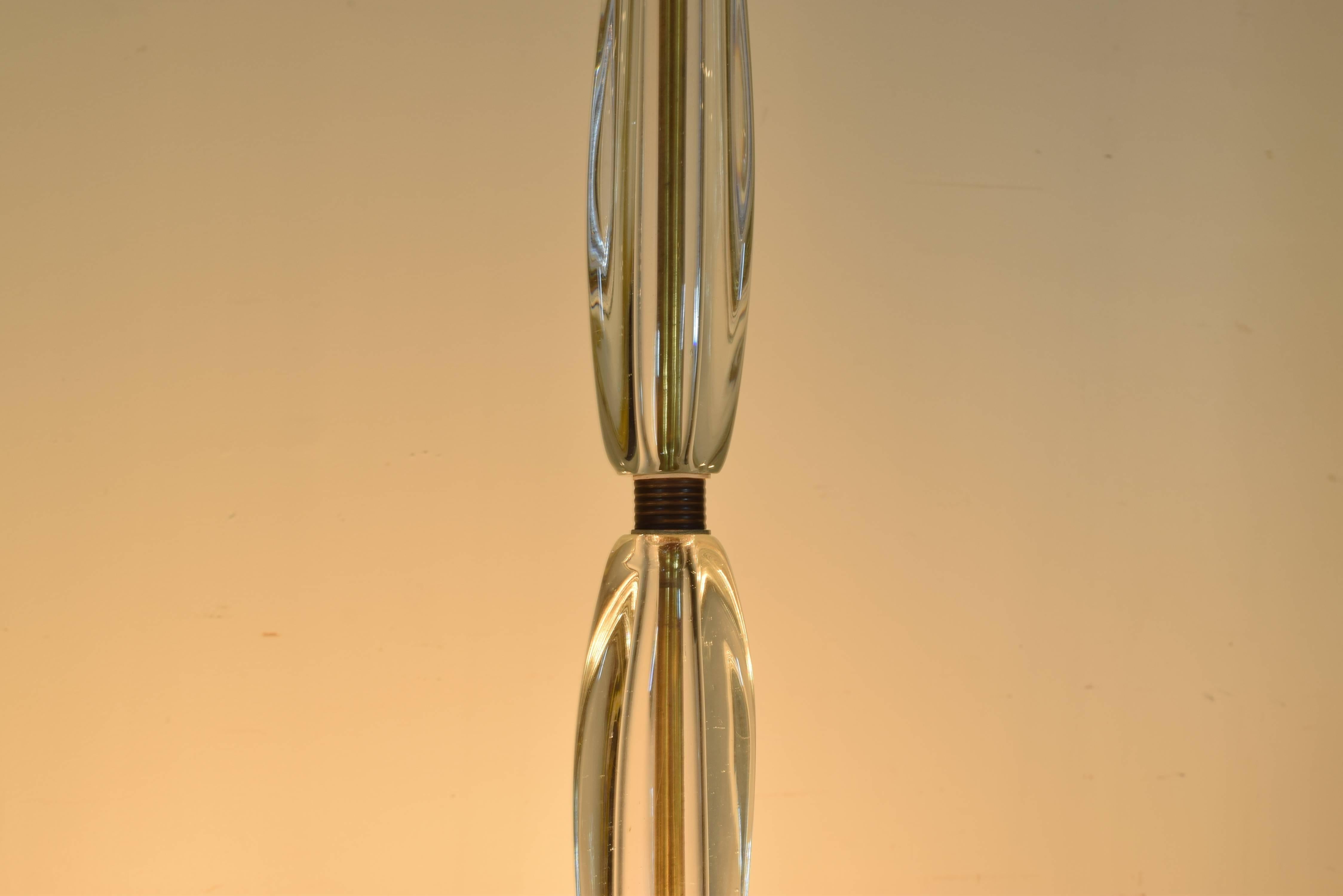 Mid-20th Century Italian Murano Glass Six-Light Chandelier, UL Wired